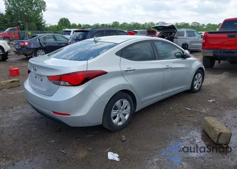 2016 Hyundai Elantra Se from USA, damaged, VIN 5NPDH4AE7GH725488